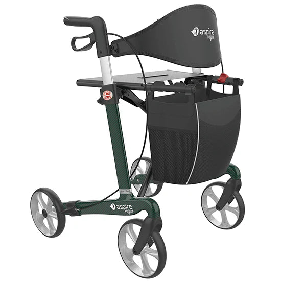 Aspire Vogue Carbon Fibre Seat Walker - Tall - Emerald