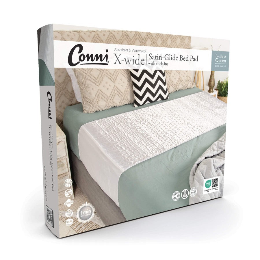 Conni X-wide Reusable Bed Pad with Tuck-ins